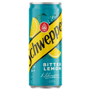 Üdítőital, Schweppes 0,33l Bitter Lemon Doboz