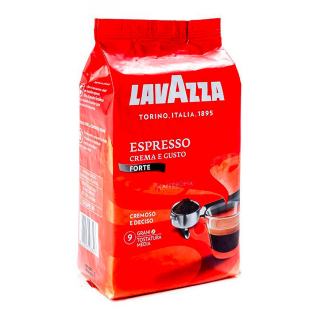Kávé, Lavazza 1kg Crema e Gusto Forte Szemes, intenzitás 8