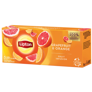 Tea, Lipton Grapefruit Narancs 20x1,7g
