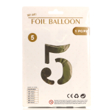 Lufi, Fólia 5-ös 40" Héliummal tölthető Ezüst