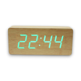 Ébresztő, VST-865-6 Fa LED | 4xAA | tápkábellel | több szinben | hangvezérlés | hőmérséklet