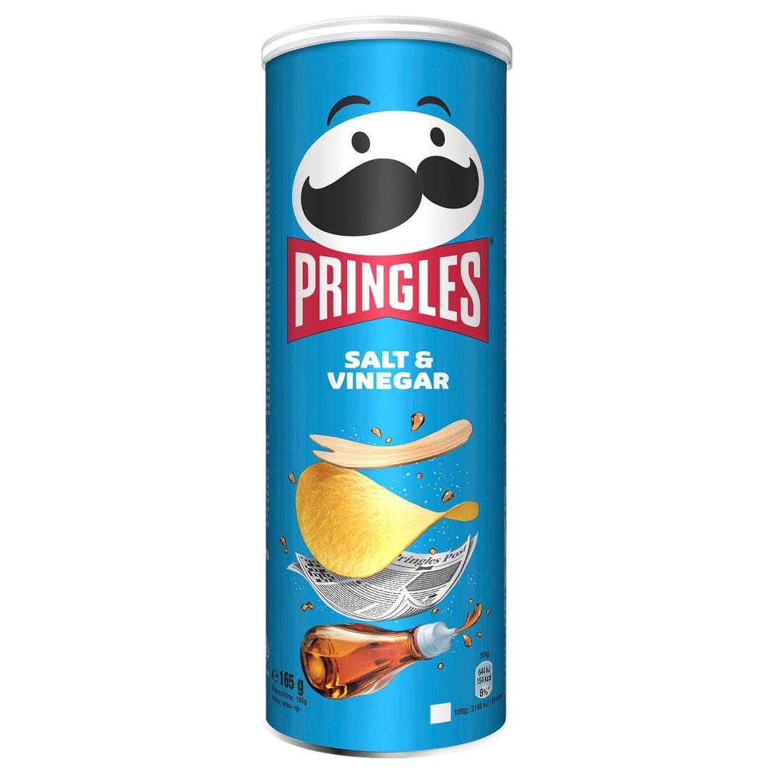 Chips, Pringles 165g sós & ecetes
