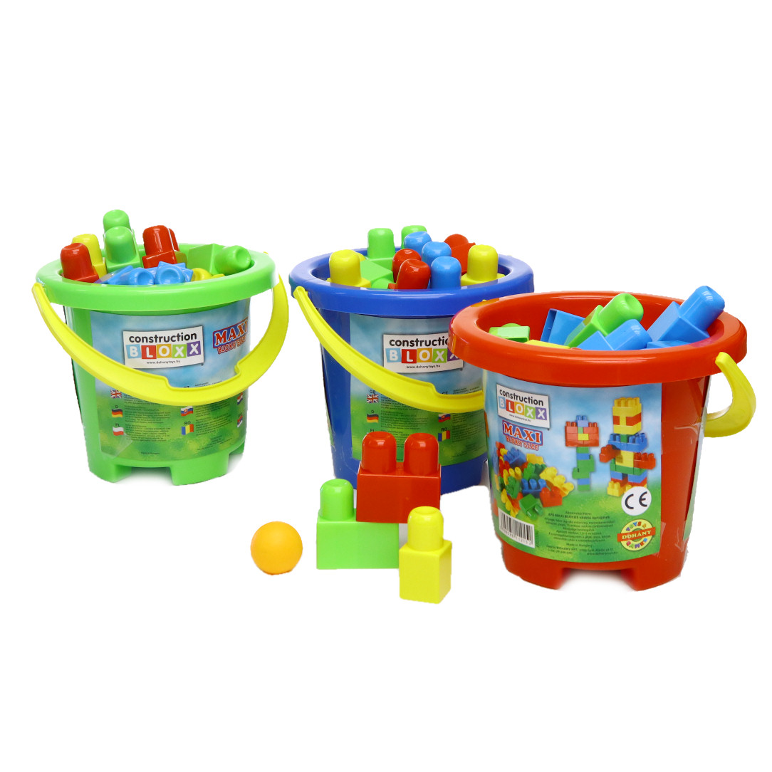 Építő játék, Maxi blocks vödrös 24 db
