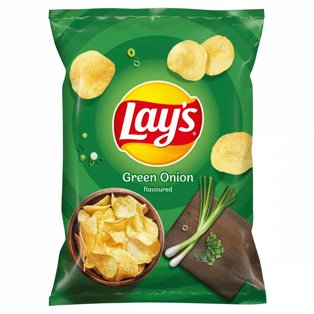 Chips, Lay'S 60g Zöldhagymás