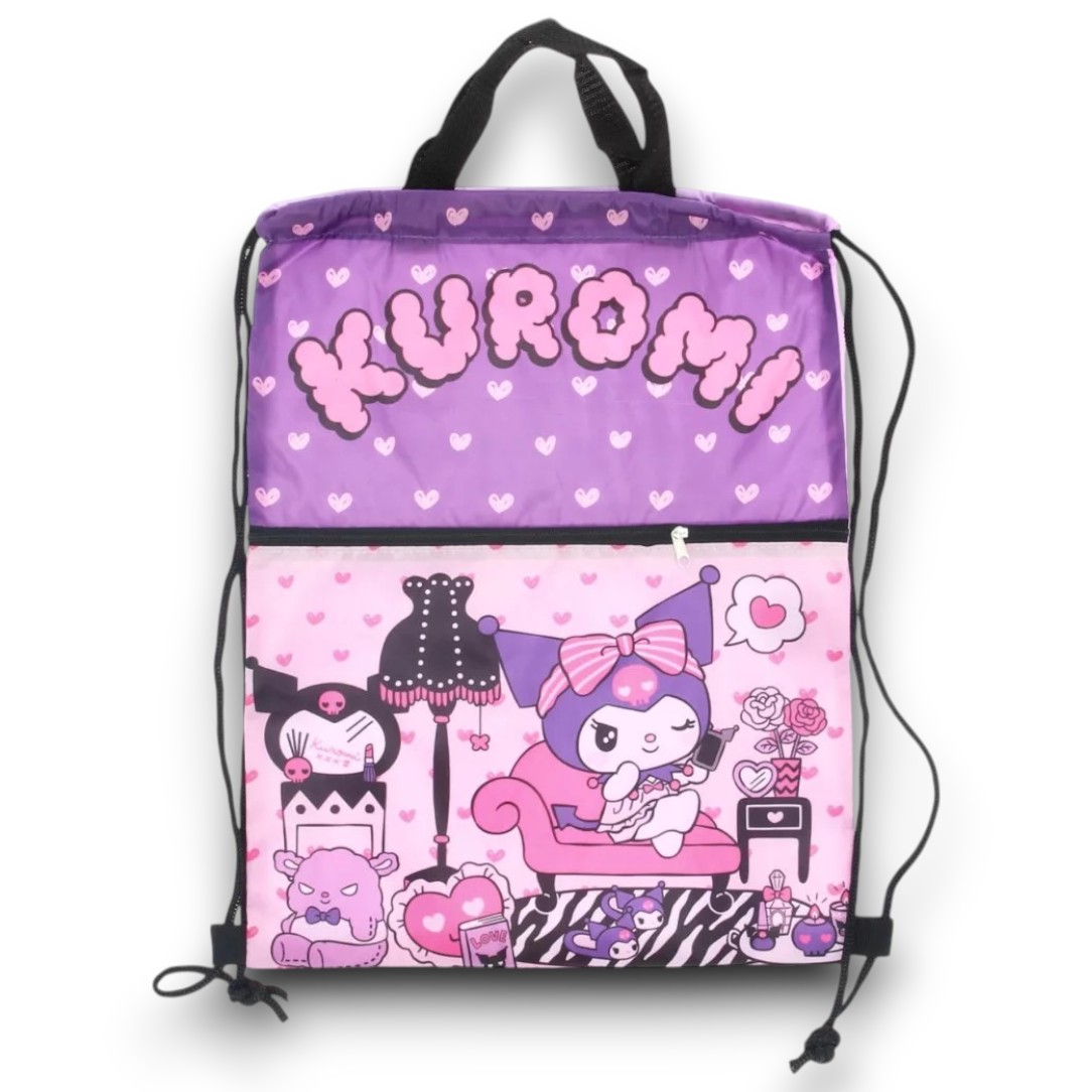 Tornazsák, Hello Kitty Kuromi Deluxe sporttáska, tornazsák 45 cm