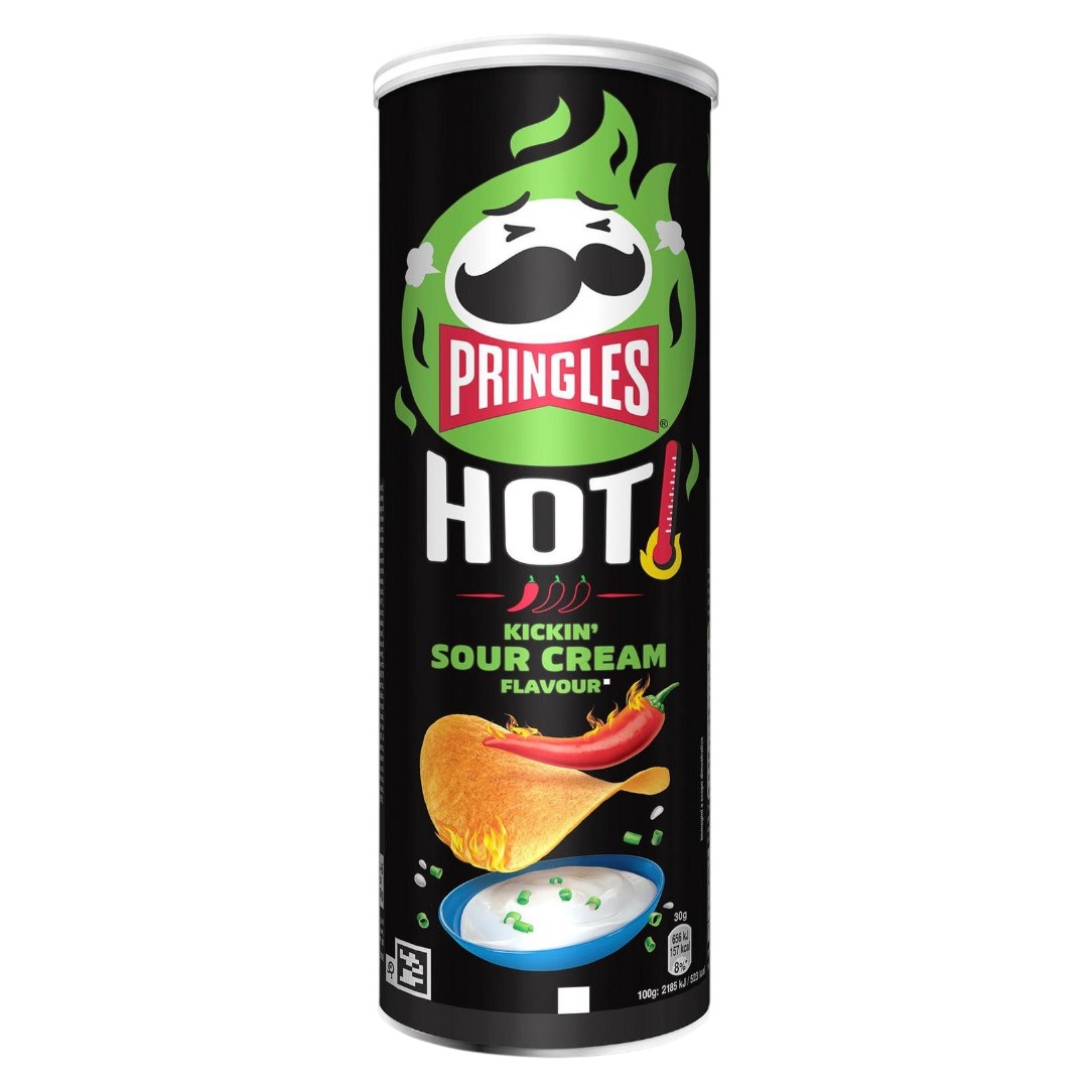 Chips, Pringles 160g Tejföl Hot