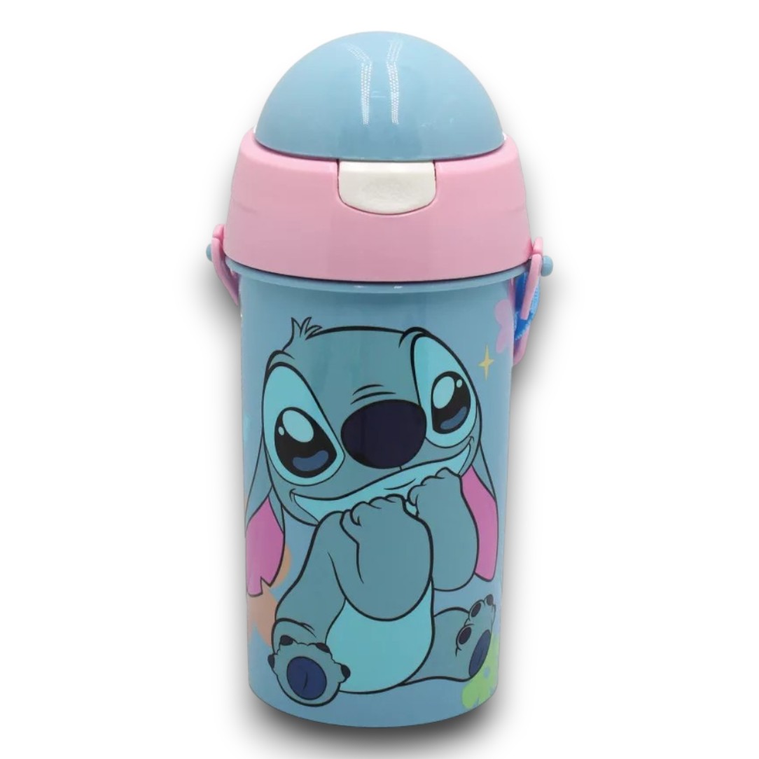 Műanyag, Kulacs 500ml | Disney Lilo&Stitch Alien szívószálas