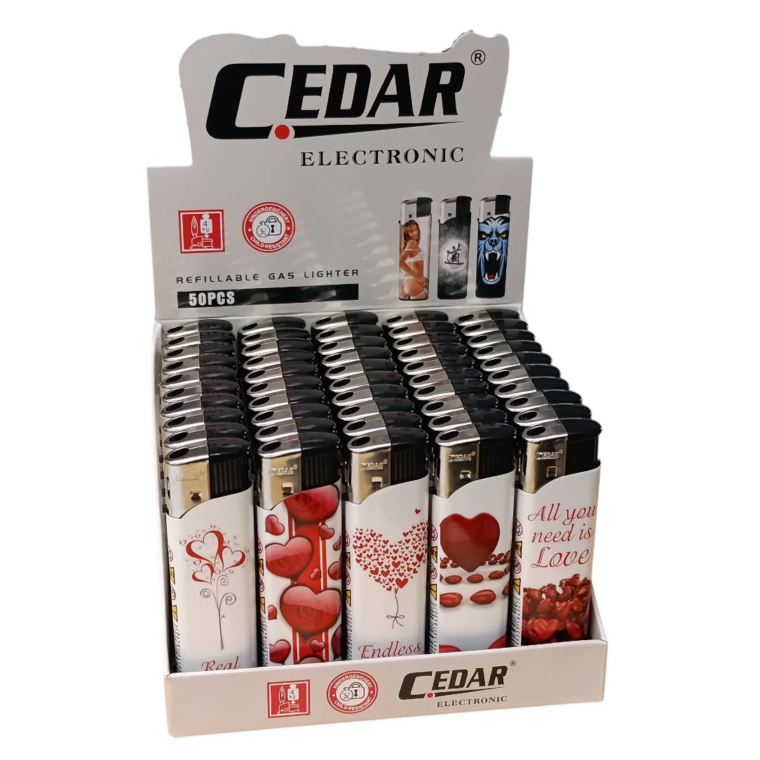 Öngyújtó, Cedar, Szívecskés