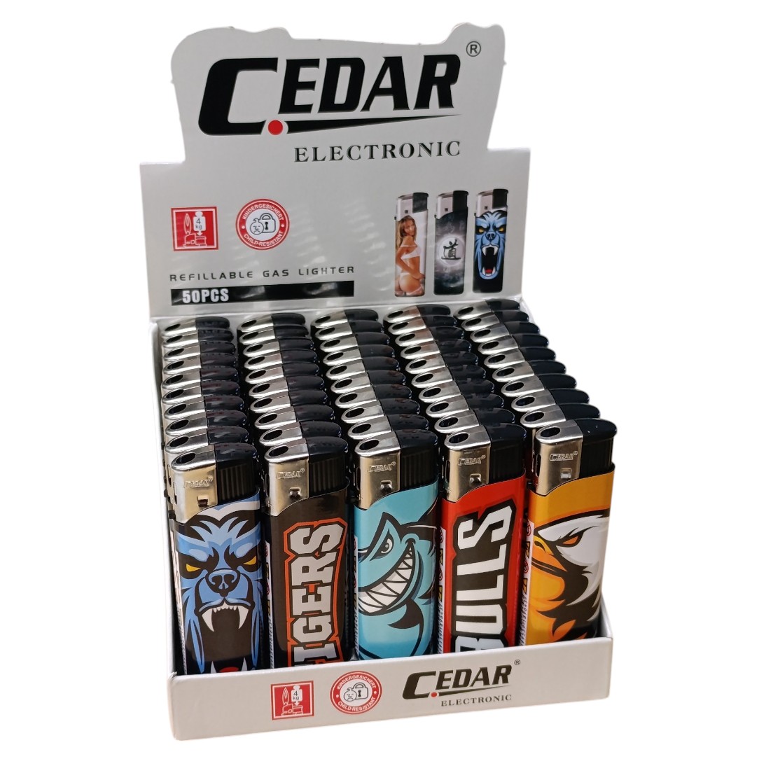 Öngyújtó, Cedar, Állat feliratos