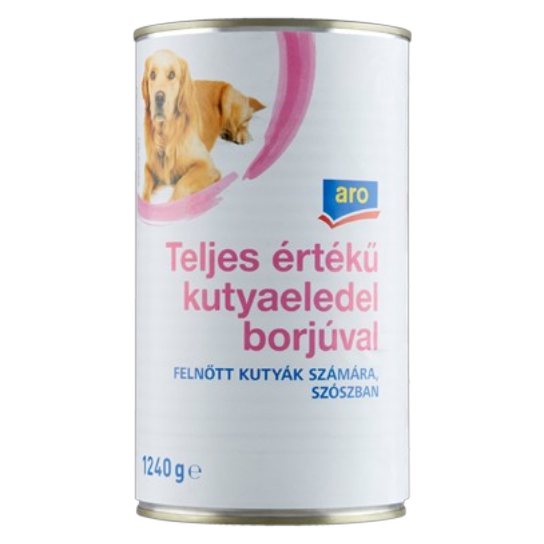 Állateledel, 1240g Aro kutyaeledel Borjú