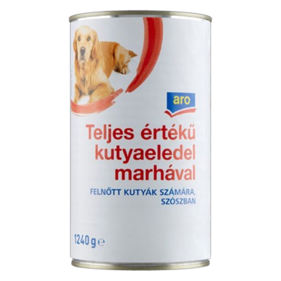 Állateledel, 1240g Aro kutyaeledel Marha