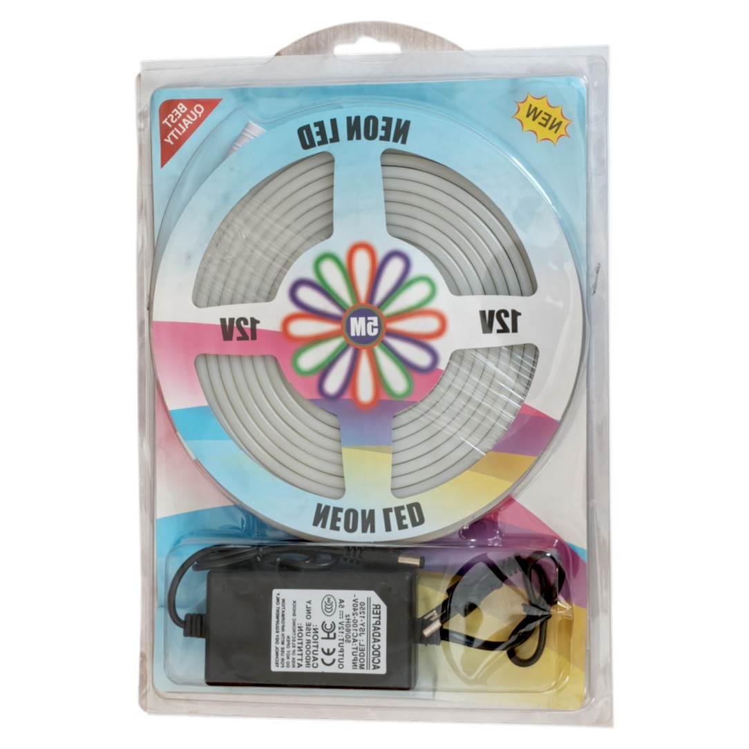 LED szalag, Meleg fehér 5m RX-001WW | 12V adapterrel