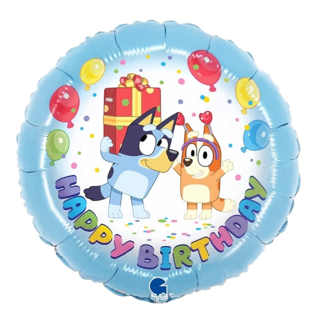Bluey Party fólia lufi 46cm