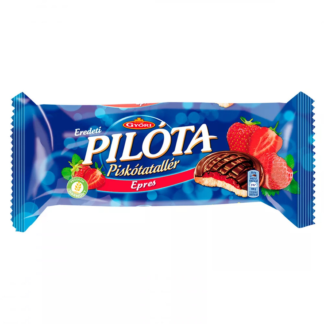 Piskótatallér, Pilóta 147g Eper