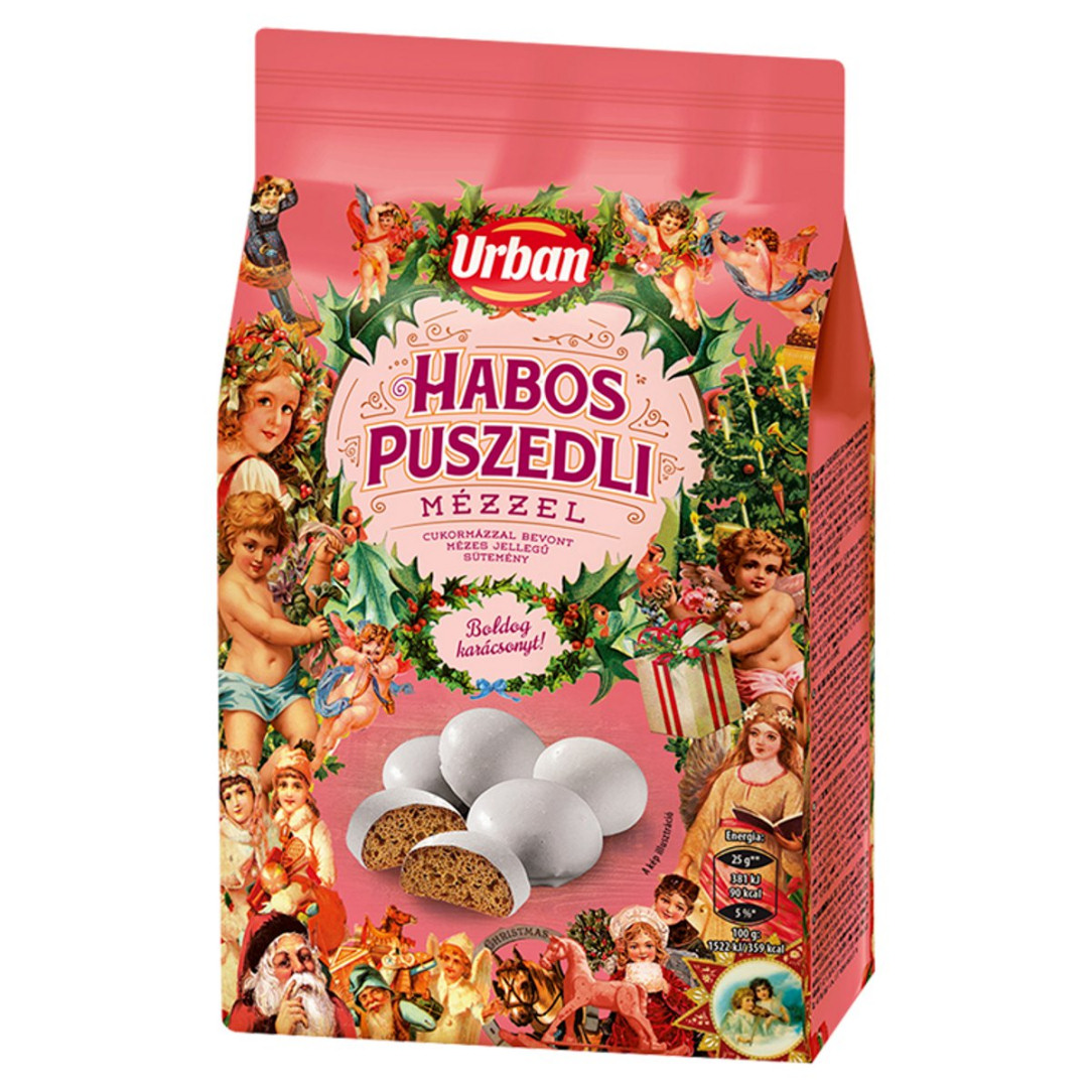 Sütemény, Urbán 180g Mézes Puszedli Habos