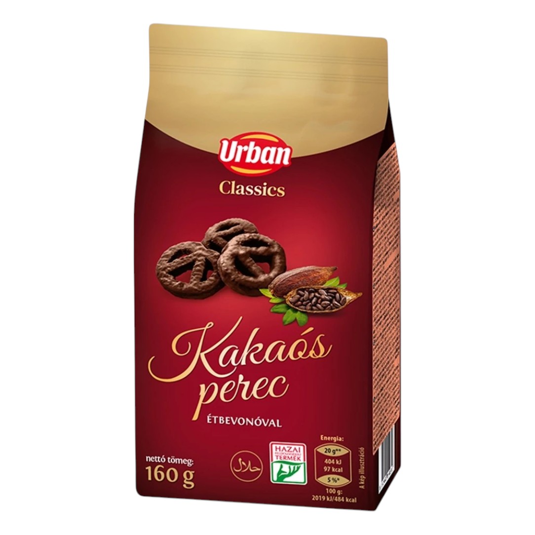 Sütemény, Urbán Étbevonós Perec Mini 160g 