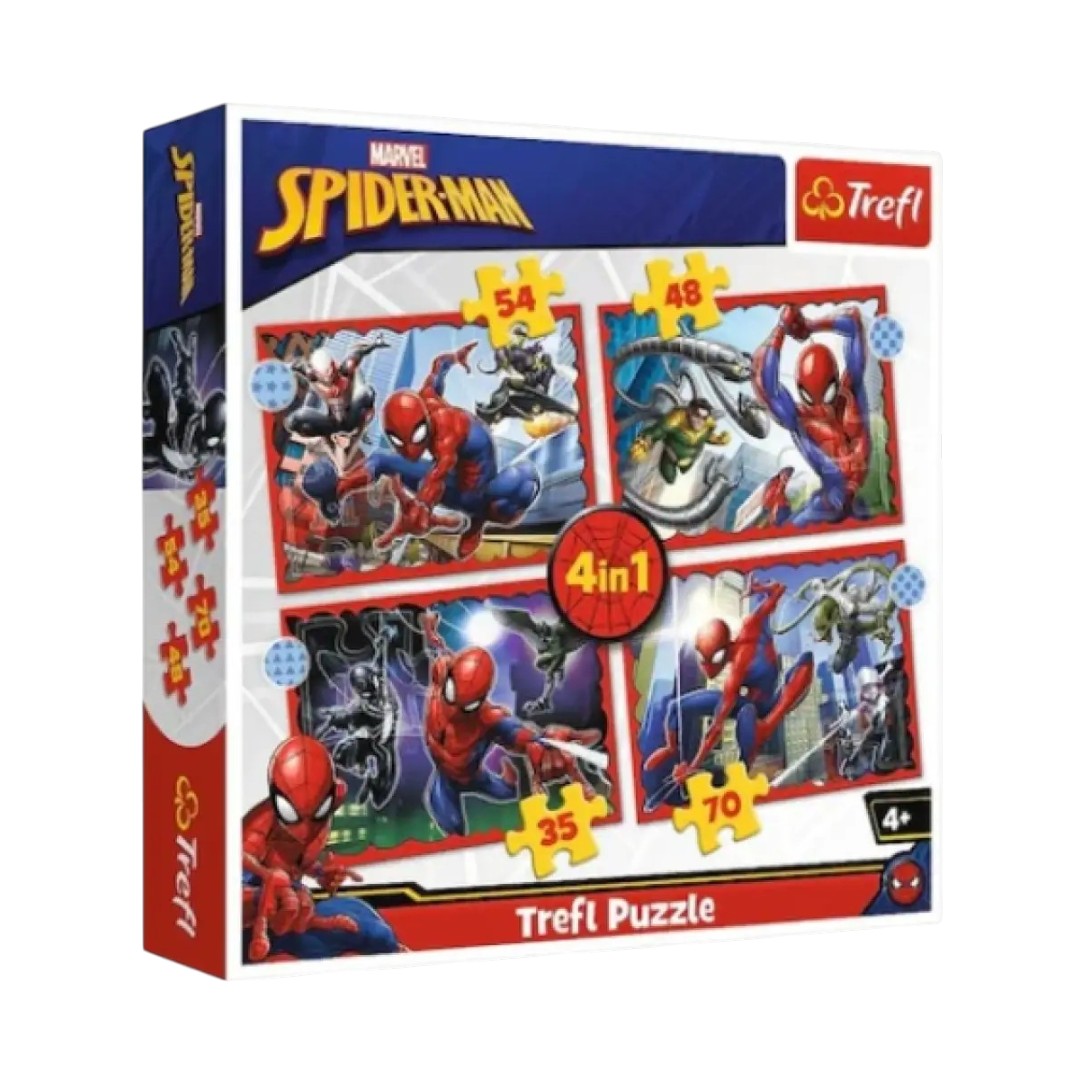 Kreatív játék, Puzzle A hős pókember 4in1