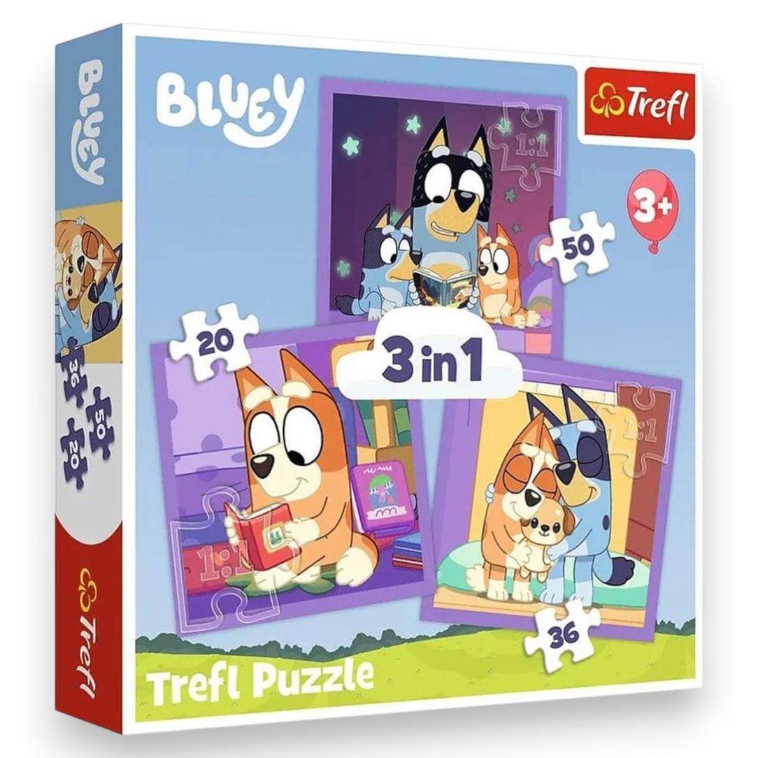 Kreatív játék, Puzzle Ismerkedés Blueyval 3in1