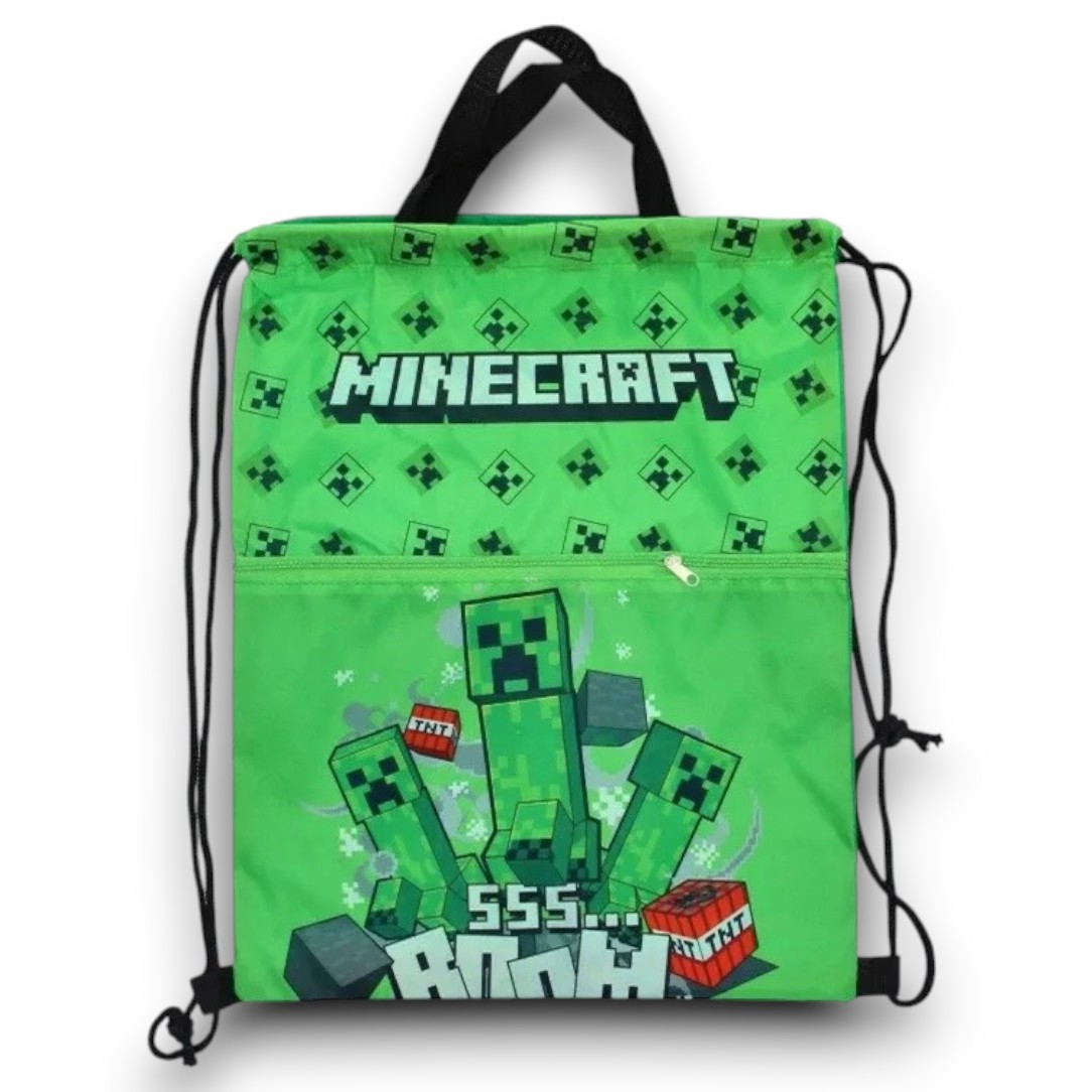 Tornazsák, Minecraft Boom Deluxe sporttáska, tornazsák 45 cm