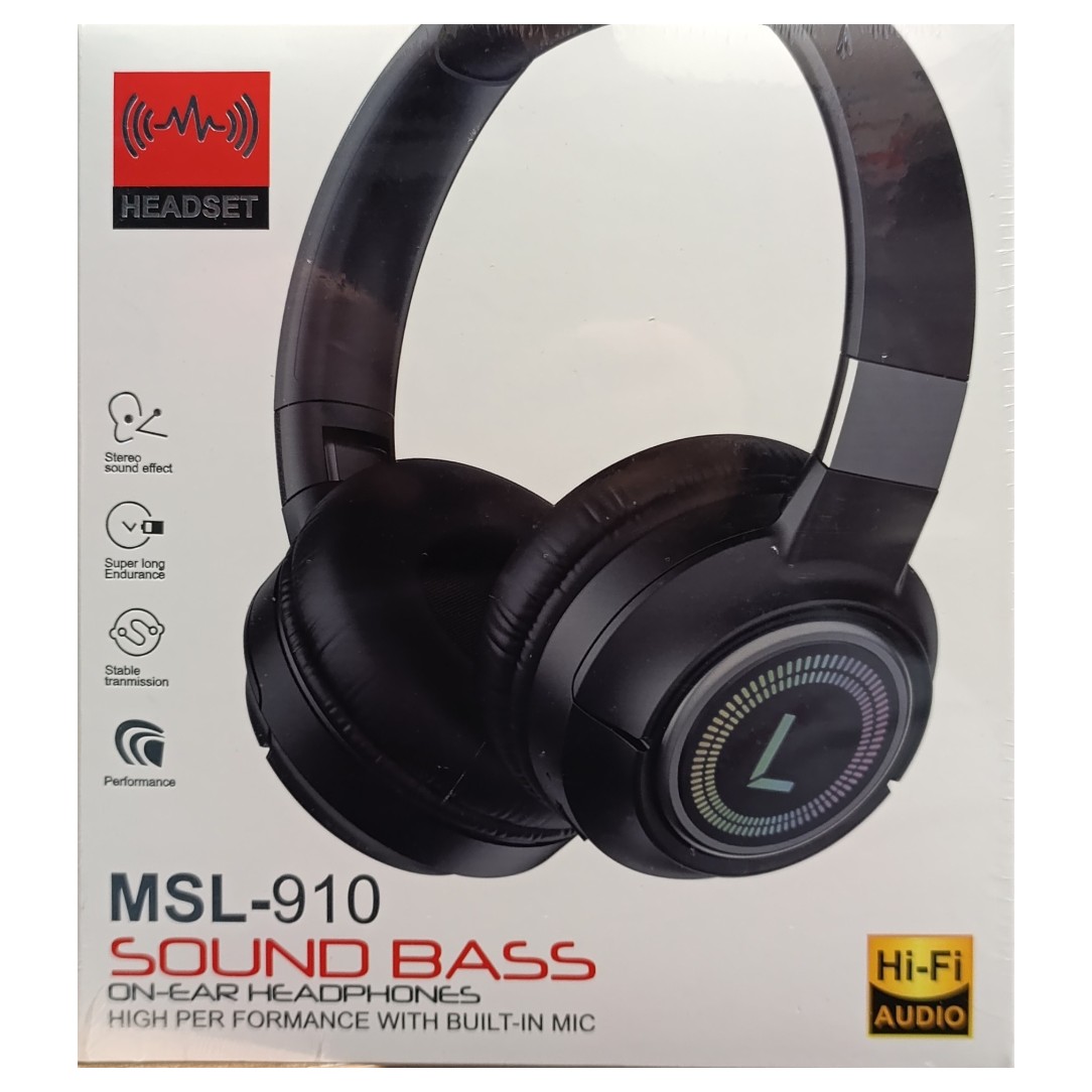 Fejhallgató, MSL-910 | Bluetooth | Több szinben