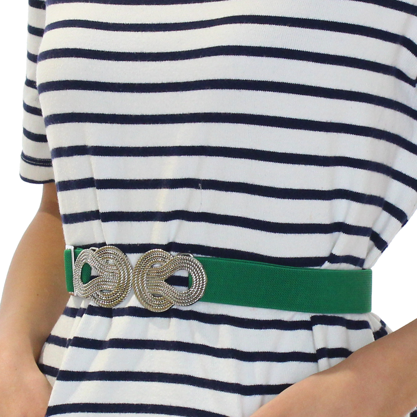 Női Öv, LAta, Zöld, méret: 73