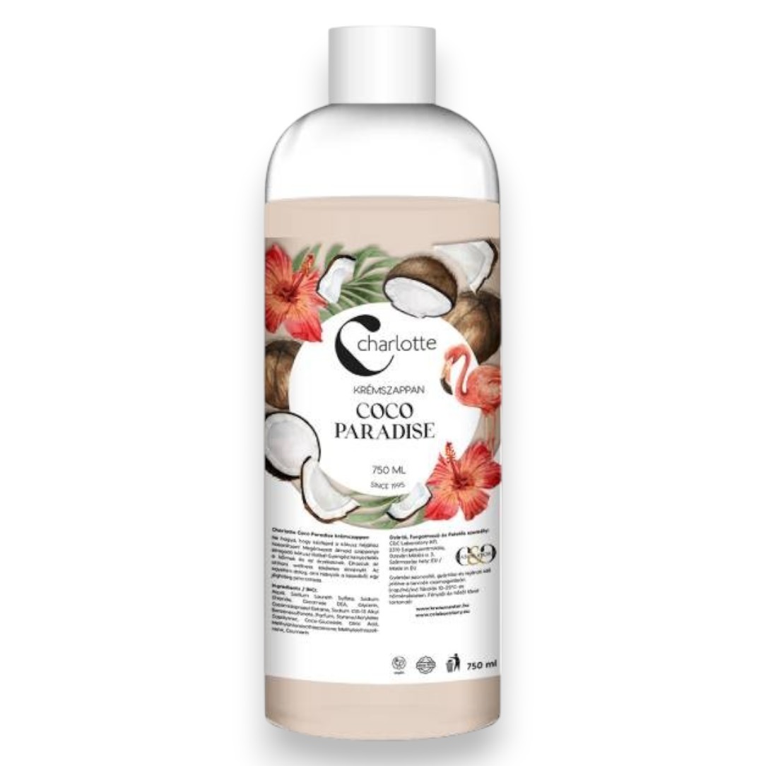Szappan folyékony, Charlotte Krémszappan 750ml Kókusz