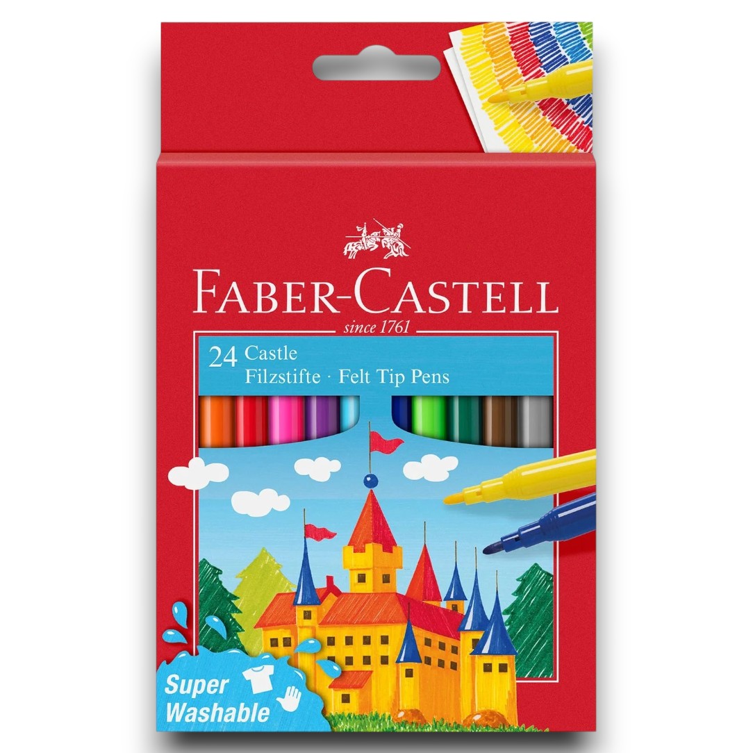 Rostiron, 24 szín Faber-Castell, kimosható