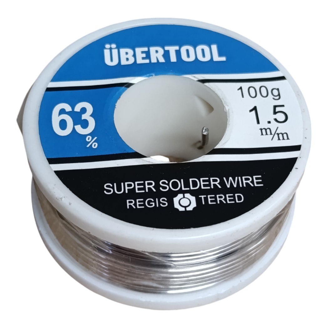 Forrasztó ón, 100g 1.5mm 63%
