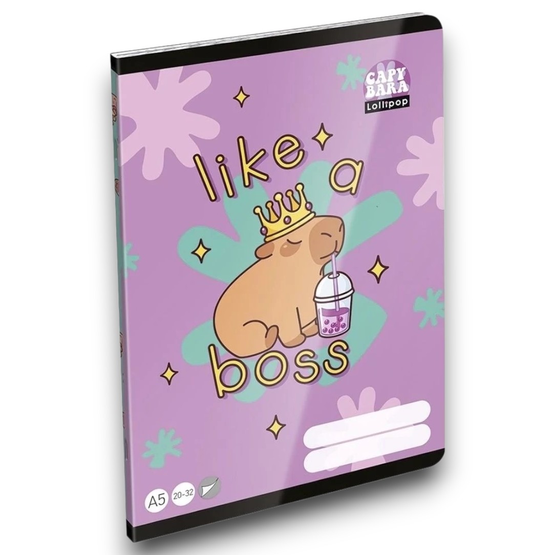 Füzet, A/5 20-32 LizzyCard Capybara