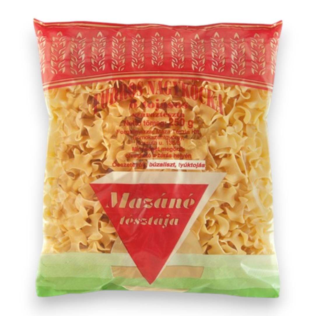 Tészta, Mazáné 250g 8t. Fodros nagykocka