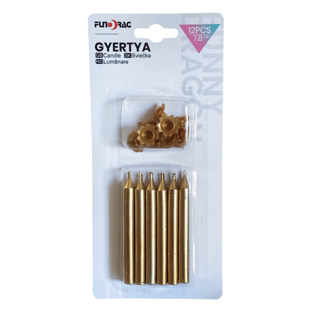 Gyertya, Tortagyertya arany, 12db-os 613226