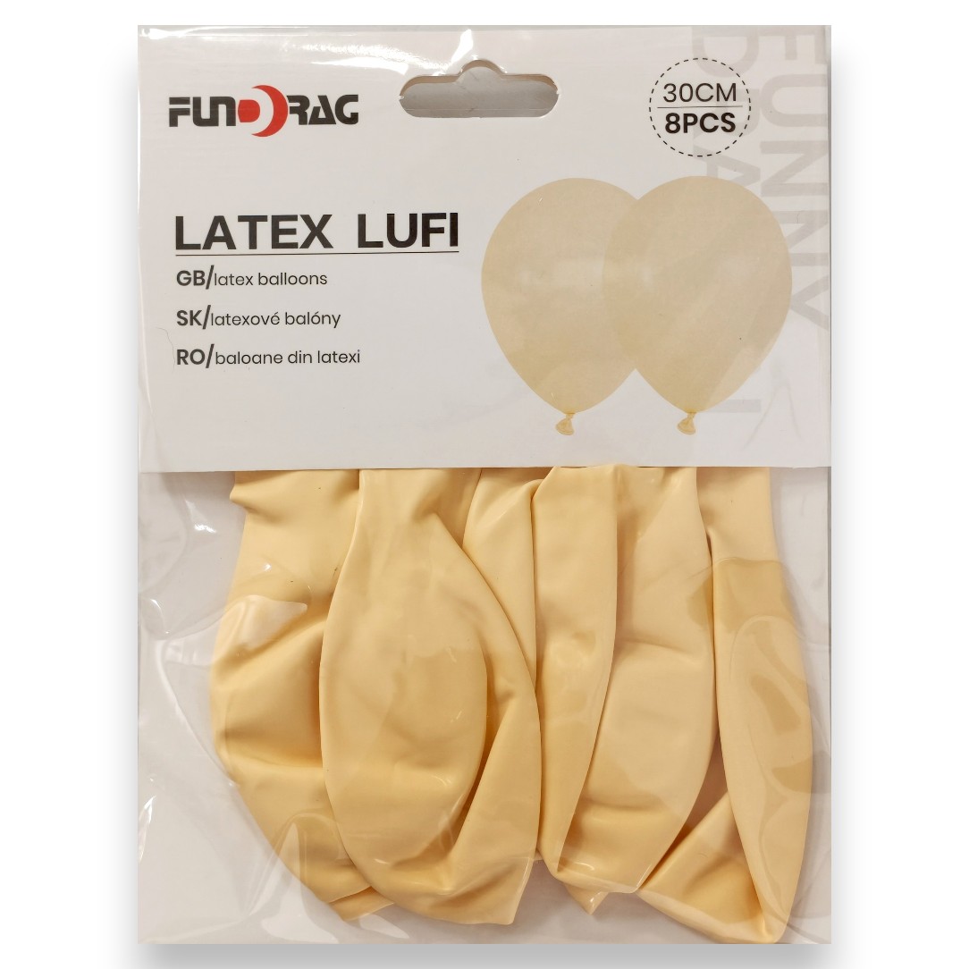 Lufi, Latex 30cm | 8db/cs | krém | 632470