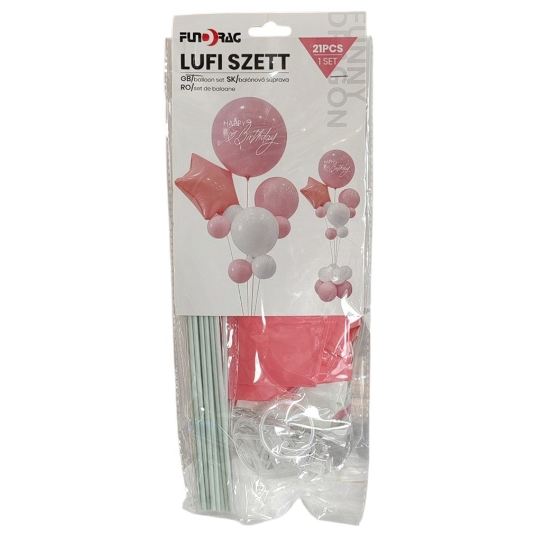 Lufi, Szett 21db-os Rózsaszín 638342