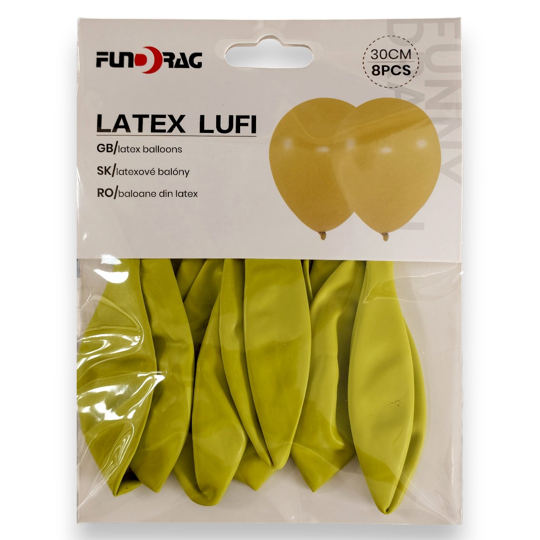 Lufi, Latex 30cm | 8db/cs | neonzöld | 653482