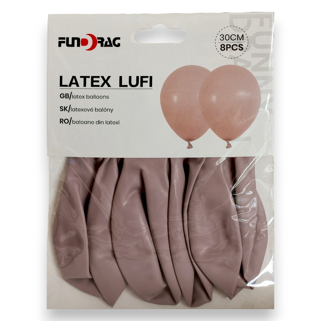 Lufi, Latex 30cm | 8db/cs | mályva | 653543