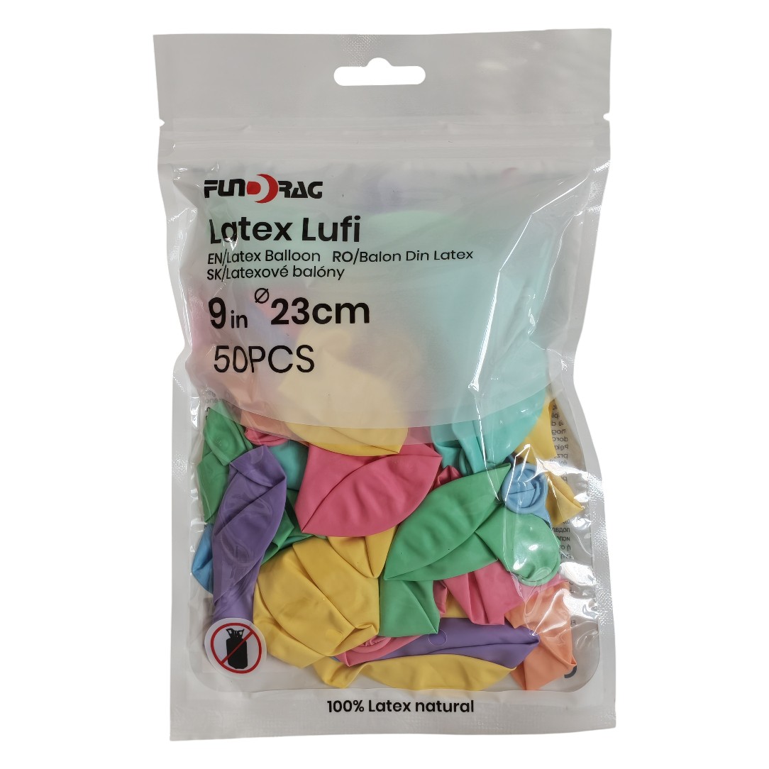 Lufi, Latex 23cm | 50db/cs | pasztel mix | 655523