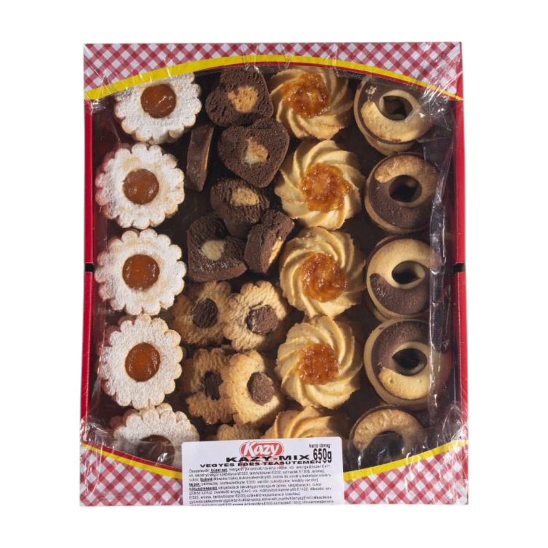 Sütemény, Kazy-Mix 650g Vegyes Teasütemény