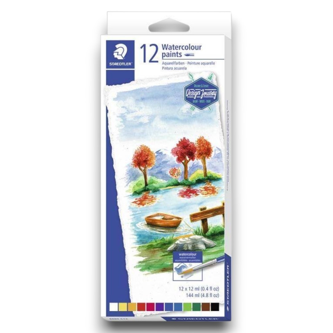 Tempera, 12 szín 12ml tubusos Staedtler aquarell