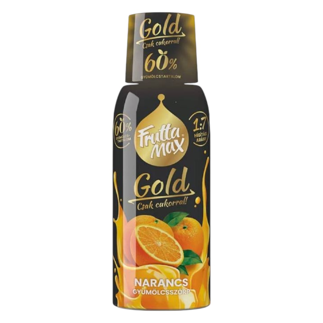 Szörp, Frutta Max Gold 0,5l Narancs DRS 1:7 higítással