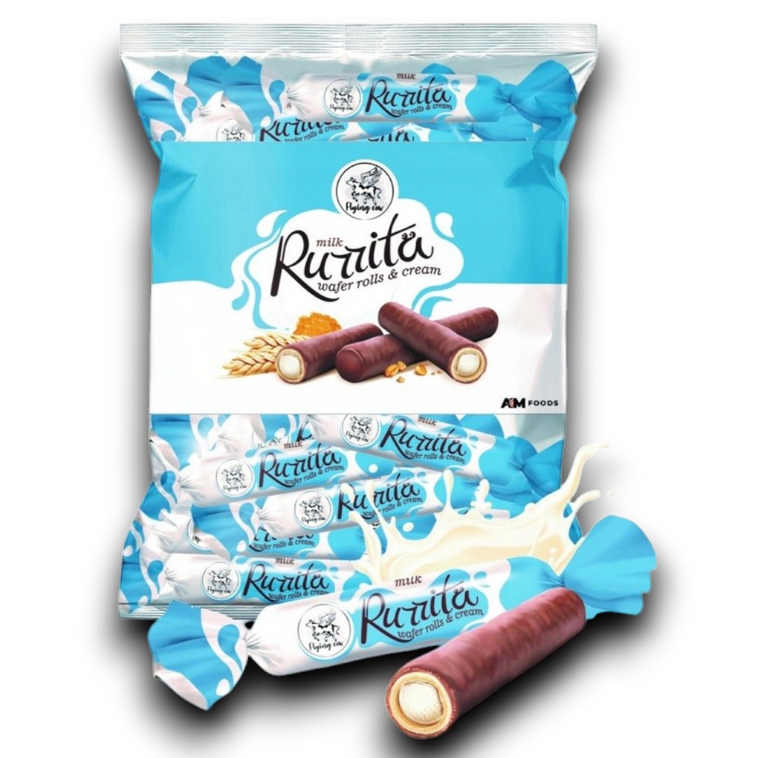 Édesség, Rurrita milk, Nápolyirúd tejesízű töltelékkel (50%) Kakaós bevonatban 1kg