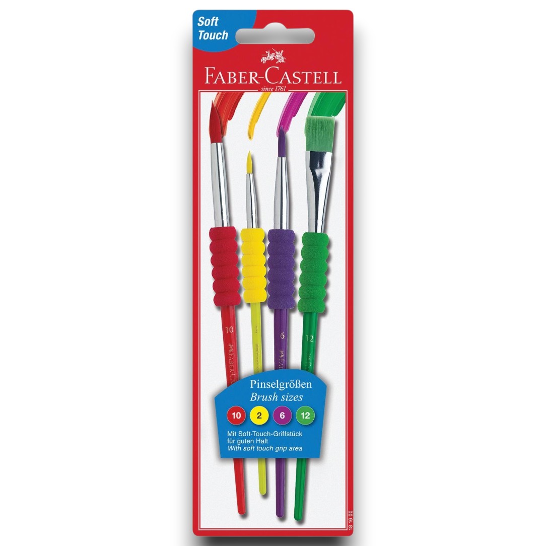 Ecset, készlet 2-6-10-12 szivacsos nyél Faber-Castell