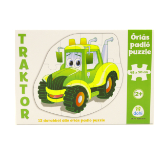 Puzzle, Óriás padló puzzle Traktor 12db-os