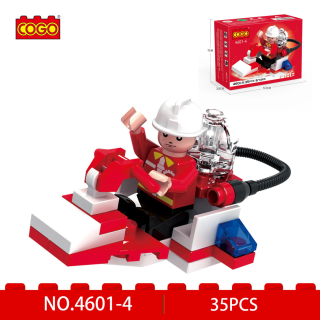 Építő játék, COGOŽ 4601-4 | lego-kompatibilis építőjáték | 35 db építőkocka | Space
