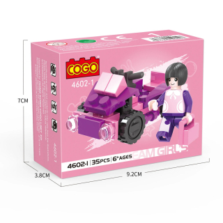 Építő játék, COGOŽ 4602-1 | lego-kompatibilis építőjáték | 35 db építőkocka | Space