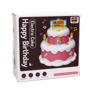 Torta Happy Birthday zenélő világító No.HX161