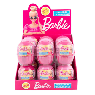 Cukorka, Gyümölcs ízű műanyag tojás+ajándék Barbie kiegészítők