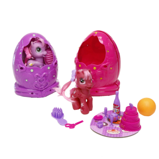 Lányos játék, Póni, tojásban, fésülhető BZ7484, több szinben gyártott termék!