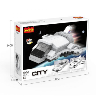 Építő játék, COGOŽ 3065 - 1 | Lego kompatibilis Űr 