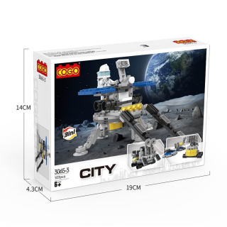 Építő játék, COGOŽ 3065 - 3 | Lego kompatibilis Űr 