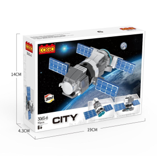 Építő játék, COGOŽ 3065 - 6 | Lego kompatibilis Űr 
